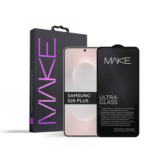 Захисне скло MakeFuture Ultra Glass для Samsung S26 Plus - ціна, характеристики, відгуки, розстрочка, фото 1