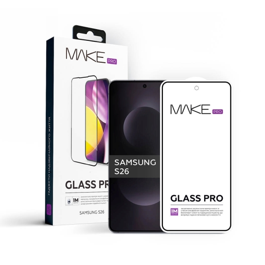 Защитное стекло MakeFuture Pro для Samsung S26 - цена, характеристики, отзывы, рассрочка, фото 1
