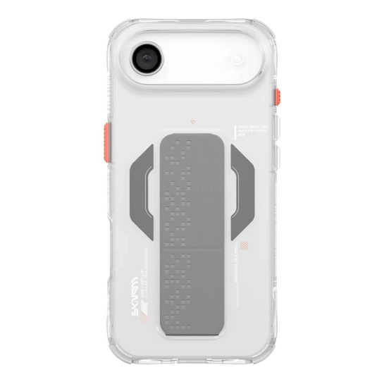 Чехол-накладка Skinarma Haxa (Mag-Charge + Grip-Stand) для iPhone 17 Air (6.5") Clear