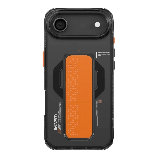 Чехол-накладка Skinarma Haxa (Mag-Charge + Grip-Stand) для iPhone 17 Air (6.5") Graphite