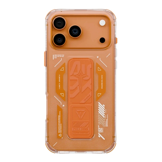 Чохол-накладка Skinarma Helio (Mag-Charge + Grip-Stand) для iPhone 17 Pro (6.3") Orange - ціна, характеристики, відгуки, розстрочка, фото 1