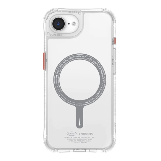 Чохол-накладка Skinarma Saido (Mag-Charge) для iPhone 16e (6.1") Clear