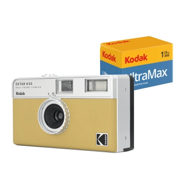 Фотоаппарат Kodak Ektar H35 Sand Half Frame Film Camera Bundle with KODAK Ultramax400 24/exp Roll Film - цена, характеристики, отзывы, рассрочка, фото 1