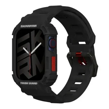 Ремешок с накладкой SkinArma Mecha Strap+Case Apple Watch 44mm/45mm Black - цена, характеристики, отзывы, рассрочка, фото 1