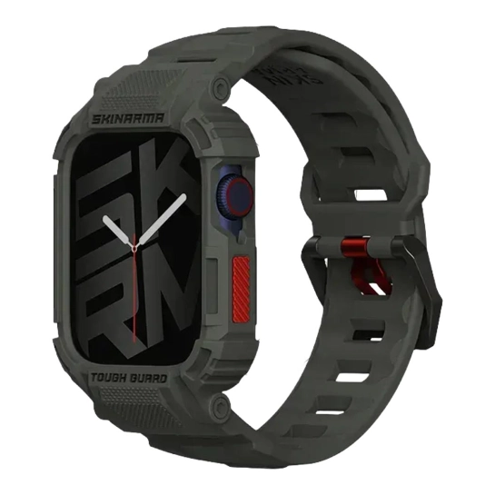 Ремінець із накладкою SkinArma Mecha Strap+Case Apple Watch 44mm/45mm Green