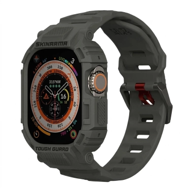 Ремешок с накладкой SkinArma Mecha Strap+Case Apple Watch 49mm Green - цена, характеристики, отзывы, рассрочка, фото 1