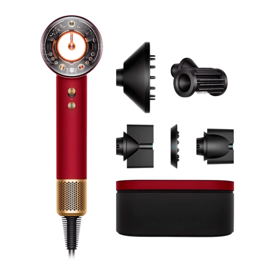 Фен Dyson Supersonic HD16 Nural Straight+Wavy Red Velvet/Gold (493117-01)
