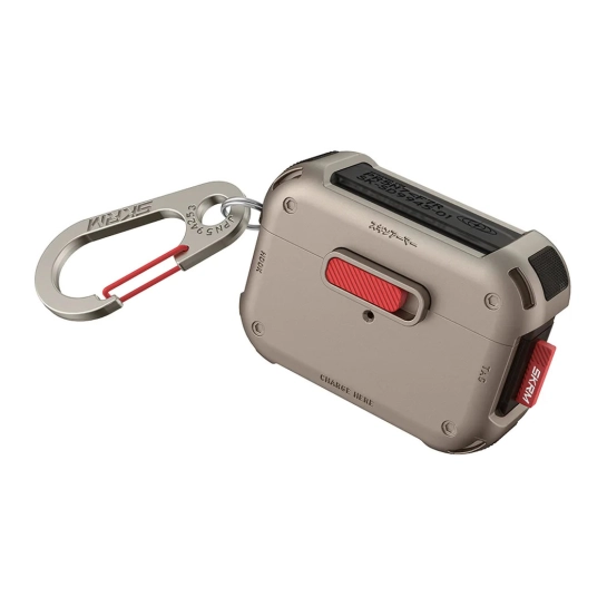 Кейс для навушників SkinArma Mecha AirPods Pro 2 Champagne