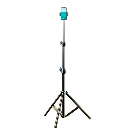 Штатив RTAKO RLD-001 1.7M Matte Carbon Steel Tripod Black (6975068278620)