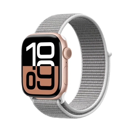 Б/В Apple Watch 10 42mm Rose Gold Aluminum Case with White Sport Loop (Ідеальний)