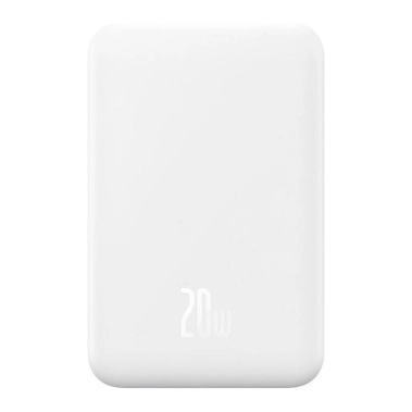 Зовнішній акумулятор Baseus Magnetic Mini 20W 5000mAh White - цена, характеристики, отзывы, рассрочка, фото 1