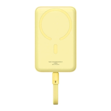Зовнішній акумулятор Baseus Magnetic Mini 30W 10000mAh Yellow - цена, характеристики, отзывы, рассрочка, фото 1