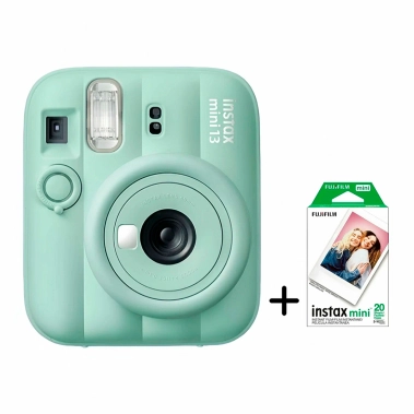 Камера миттєвого друку FUJIFILM Instax Mini 13 Lagoon Green + плівка 20 шт - цена, характеристики, отзывы, рассрочка, фото 1