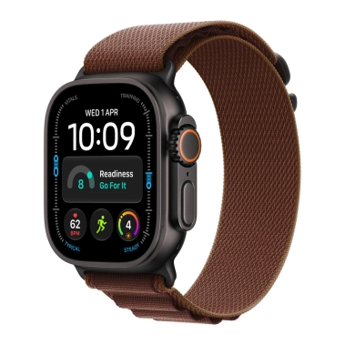 Смарт-годинник Apple Watch Ultra 4 GPS + Cellular 49mm Black Titanium Case with Burgundy Alpine Loop - L (MJC24QI/A)